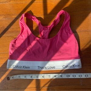 Calvin Klein This is Love Modern Cotton Bralette Pink Medium